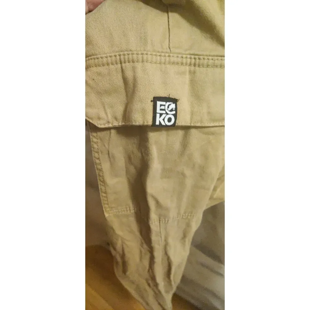Ecko Unltd Vintage Stacked Up Cargo Jogger in Tan Drawstring Size 3XL Streetwear